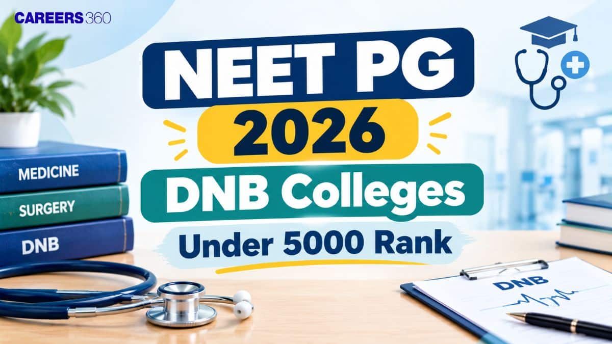 NEET PG 2026 DNB Colleges Under 5000 Rank: Colleges and Course-Wise Closing Rank